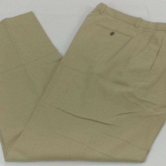 Riviera Sport Sir Gawain Mens Tan 50% Rayon Pants - Picture 2 of 8